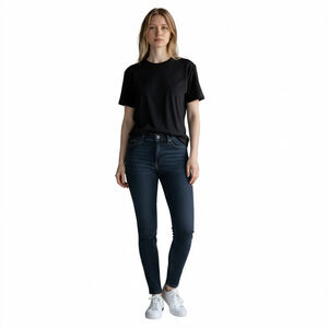 Size 10 New York & Company Soho Dark Blue Wash High Waist Jeggings Stretch